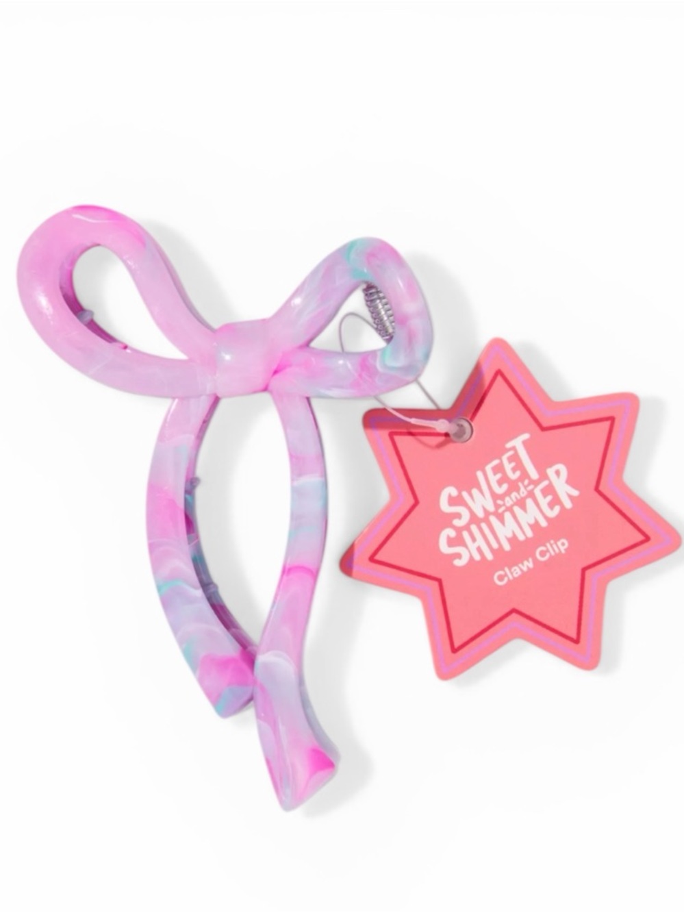 Sweet & Shimmer Bow Jaw Clip